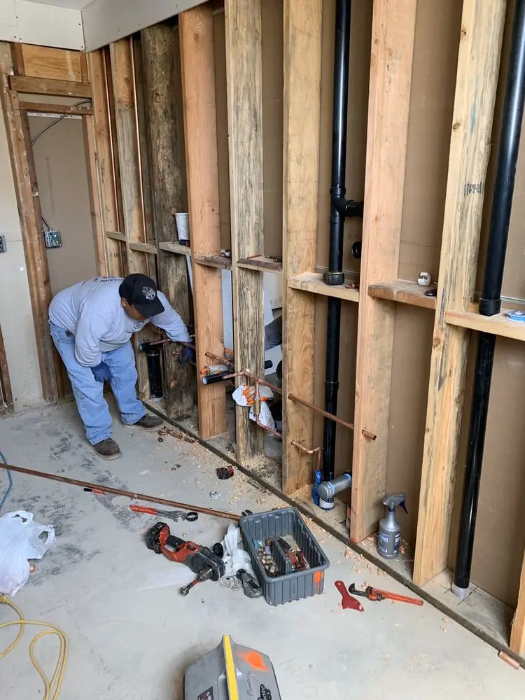 Commercial rough-in plumbing for Gas Line Repair in Lake Highlands North